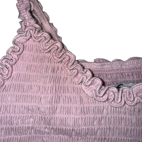 Hollister Co Women's Pink Crop-top Size Small Ruched - Picture 3 of 6